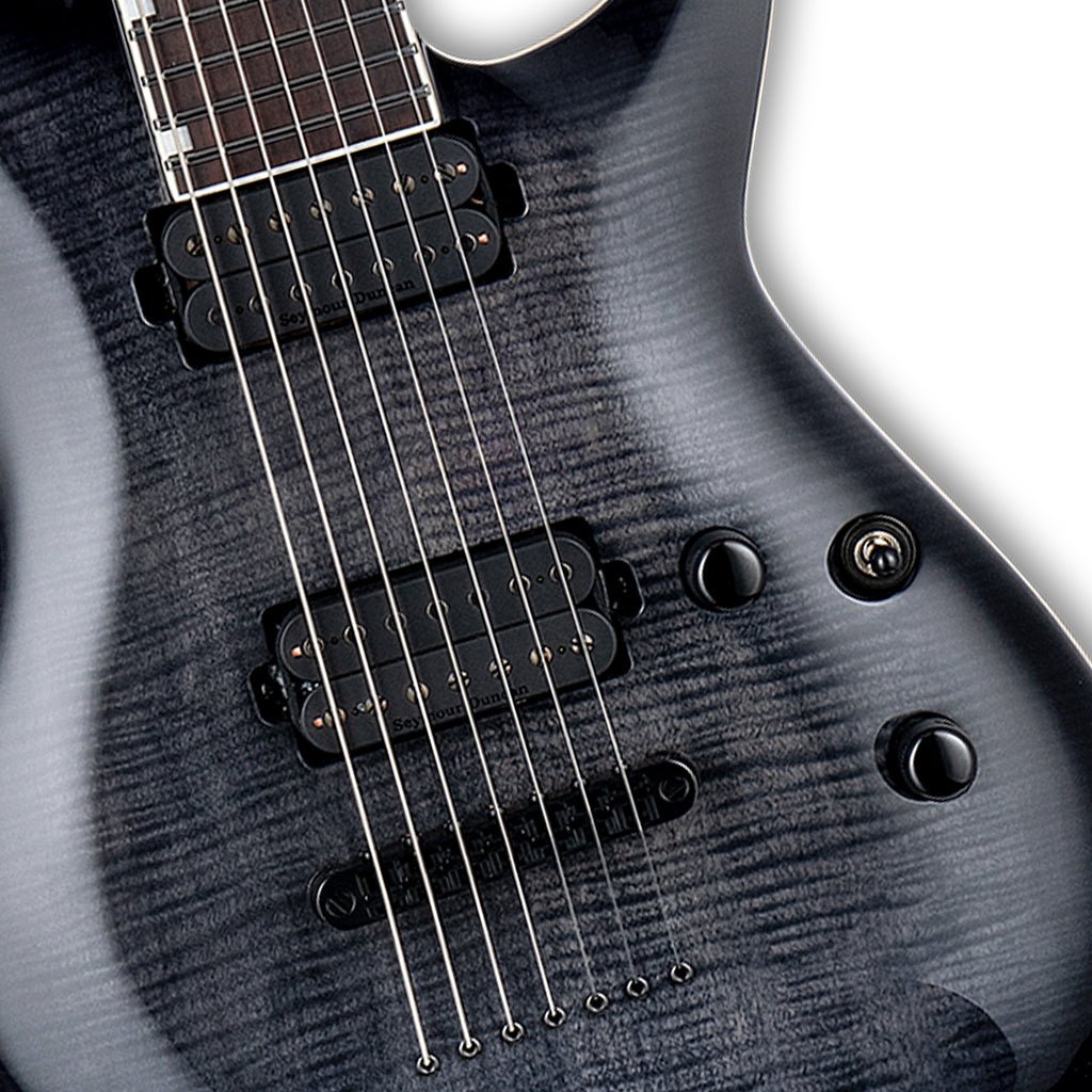 ESP LTD H3-1007 Baritone Electric Guitar - See-Thru Black Sunburst Electric Guitars Sky Music