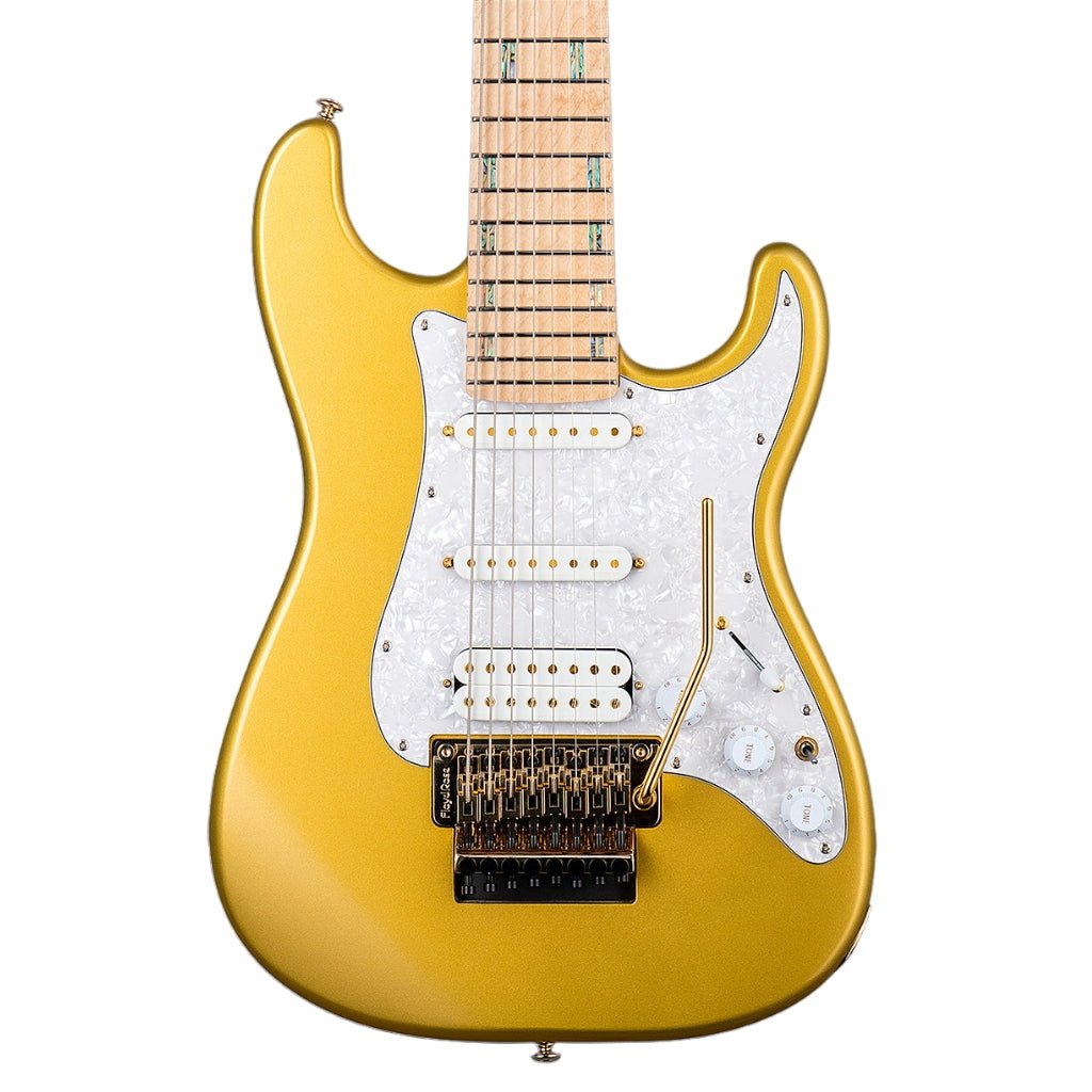 ESP LTD JRV-8FR Javier Reyes Signature 8-string - Metallic Gold Electric Guitars Sky Music