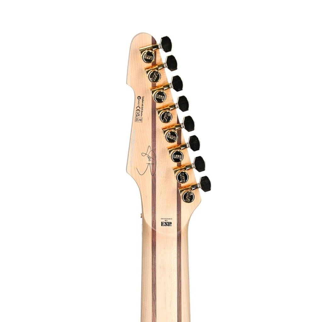ESP LTD JRV-8FR Javier Reyes Signature 8-string - Metallic Gold Electric Guitars Sky Music