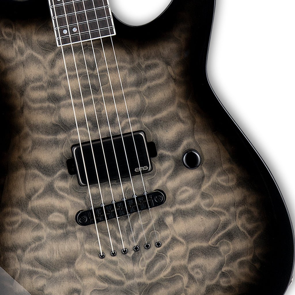 ESP LTD M-1001NT In Charcoal Burst Electric Guitars Sky Music