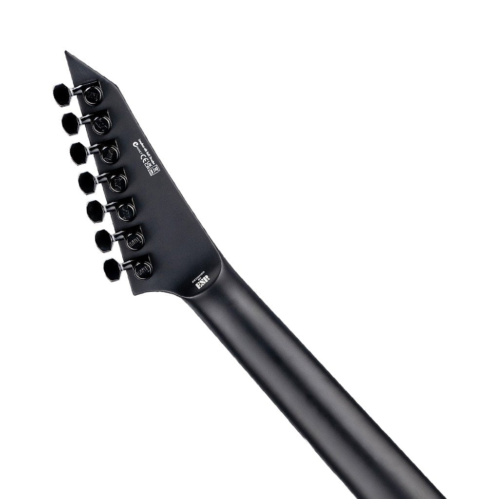 ESP LTD M7-HT Baritone Black Metal Electric Guitar - Black Red Burst Satin Electric Guitars Sky Music