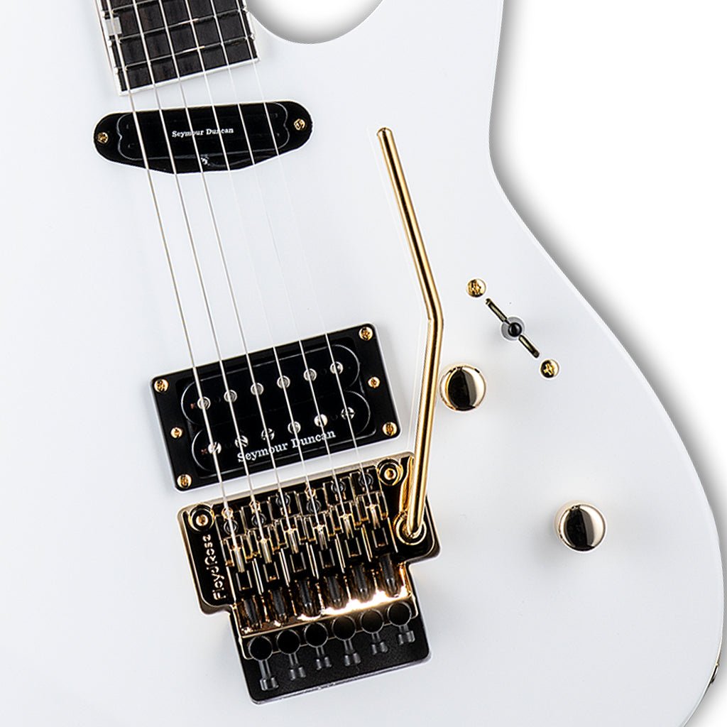 ESP LTD Mirage DX87 In Snow White Electric Guitars Sky Music