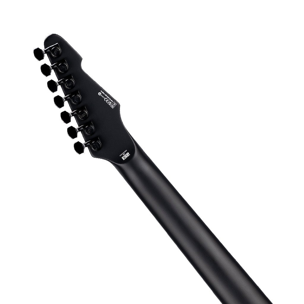 ESP LTD Pheonix 7 Black Metal Electric Guitar - Black Red Burst Satin Electric Guitars Sky Music