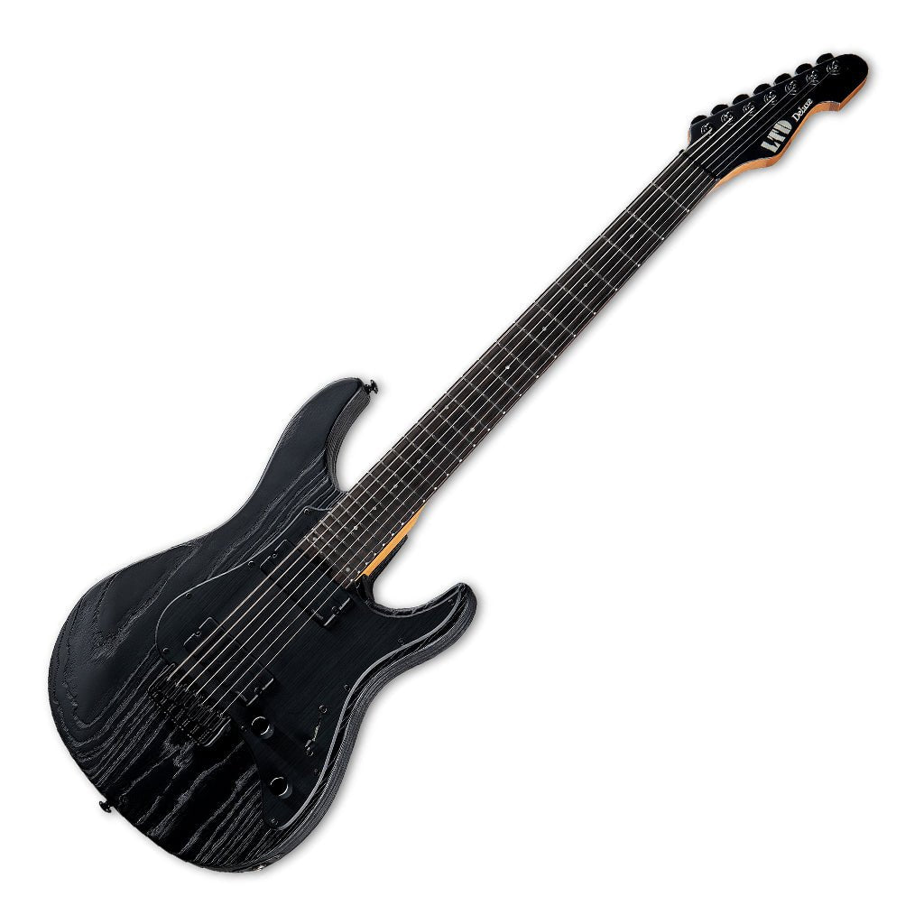 ESP LTD SN-1007 HT Baritone Electric Guitar - Black Blast Electric Guitars Sky Music