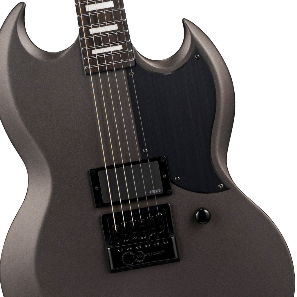 ESP LTD Viper-1001 ET Electric Guitar - Charcoal Metallic Satin Electric Guitars Sky Music