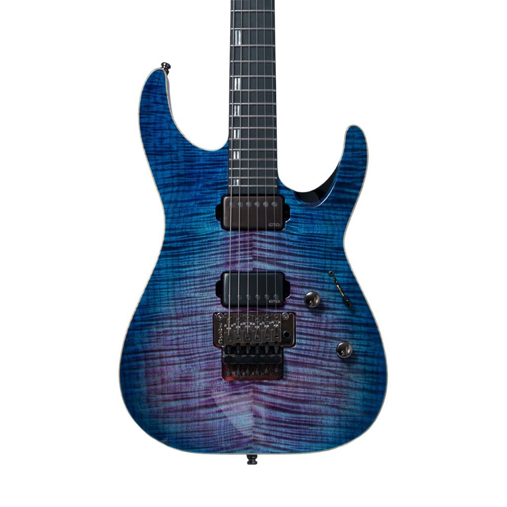 ESP Original M-II CTM FM FR Electric Guitar - Indigo Purple Sunburst Electric Guitars Sky Music
