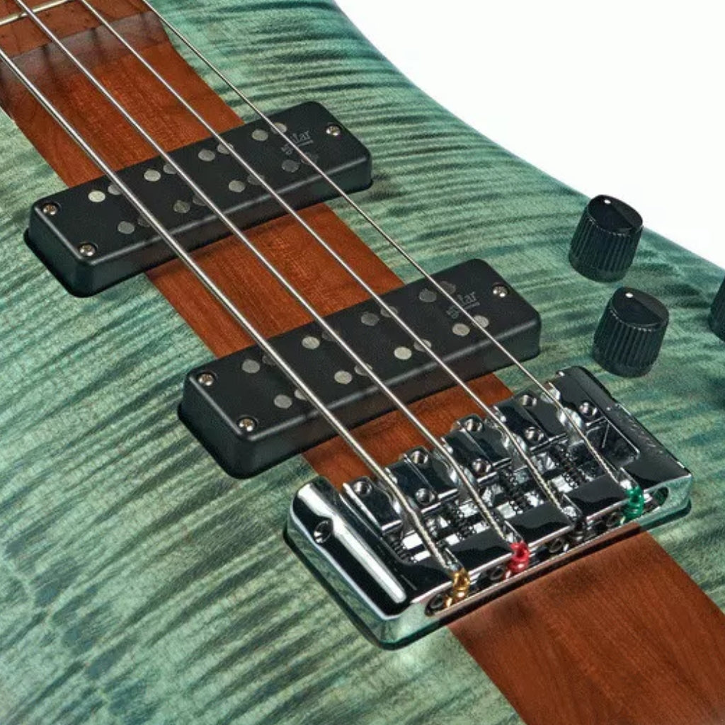 Spector - Euro 4 Roasted Bass Guitar - Turquoise Tide