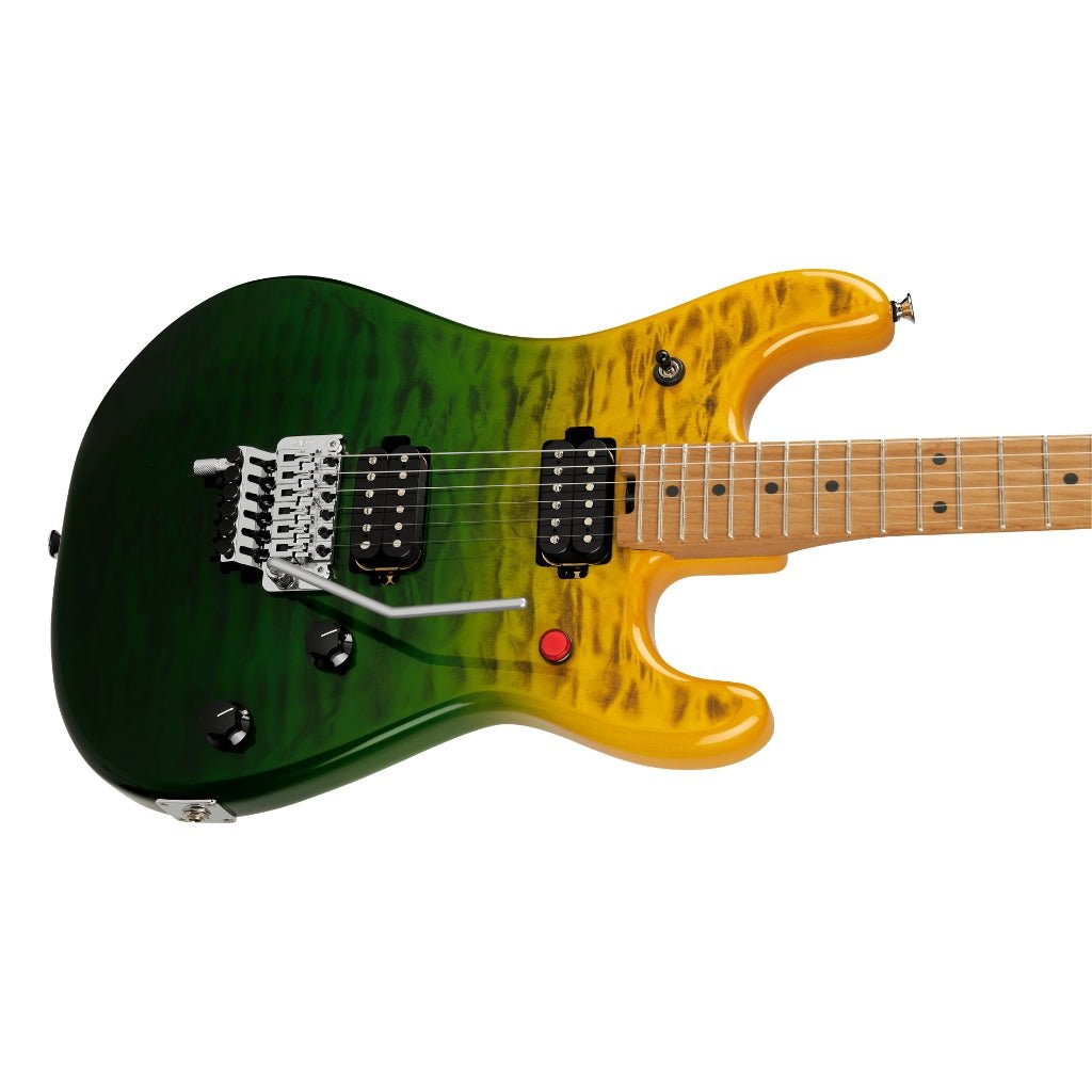 EVH 5150 Series Deluxe Quilted Maple Top Electric Guitar - Limeade Zest, Baked Maple Fingerboard Electric Guitars Sky Music