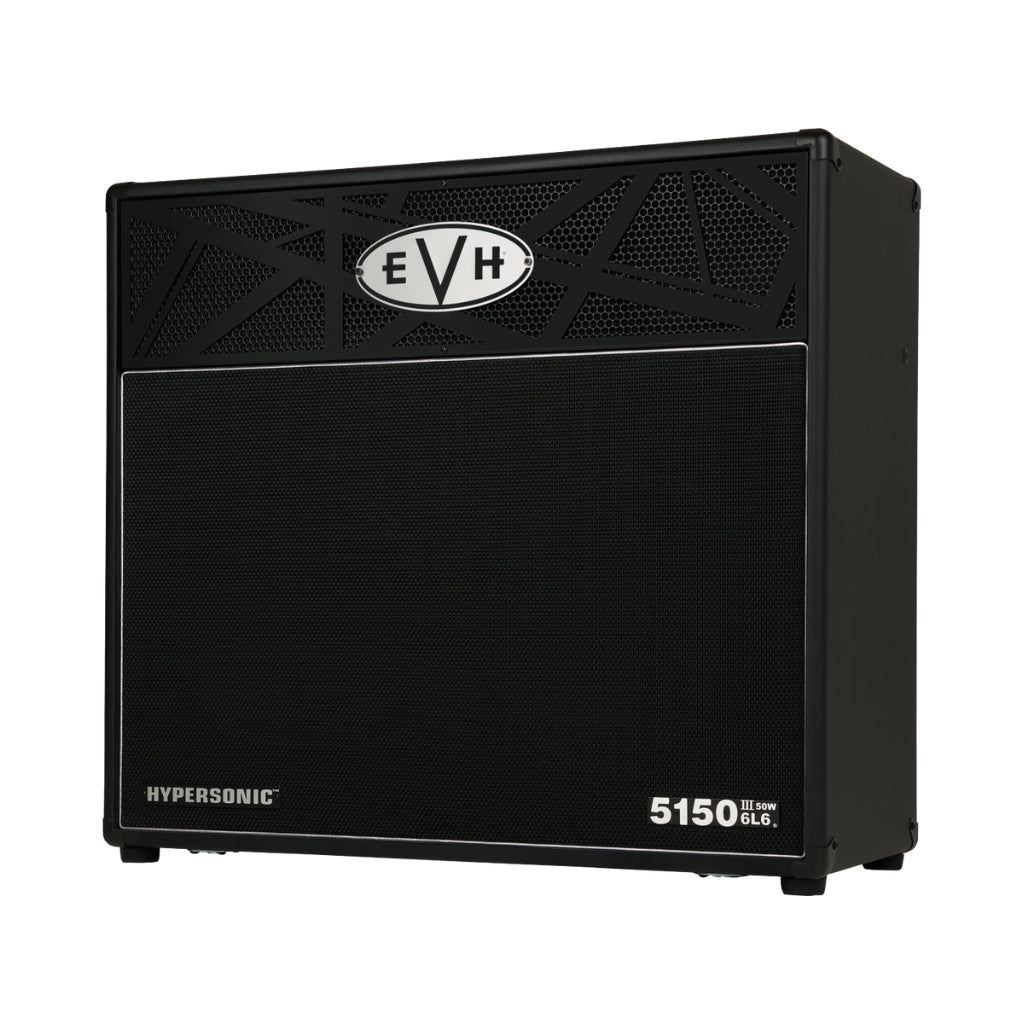EVH 5150III Hypersonic 6L6 50-watt 2 x 12-inch Combo Amplifier - Black Electric Guitar Amplifiers Sky Music