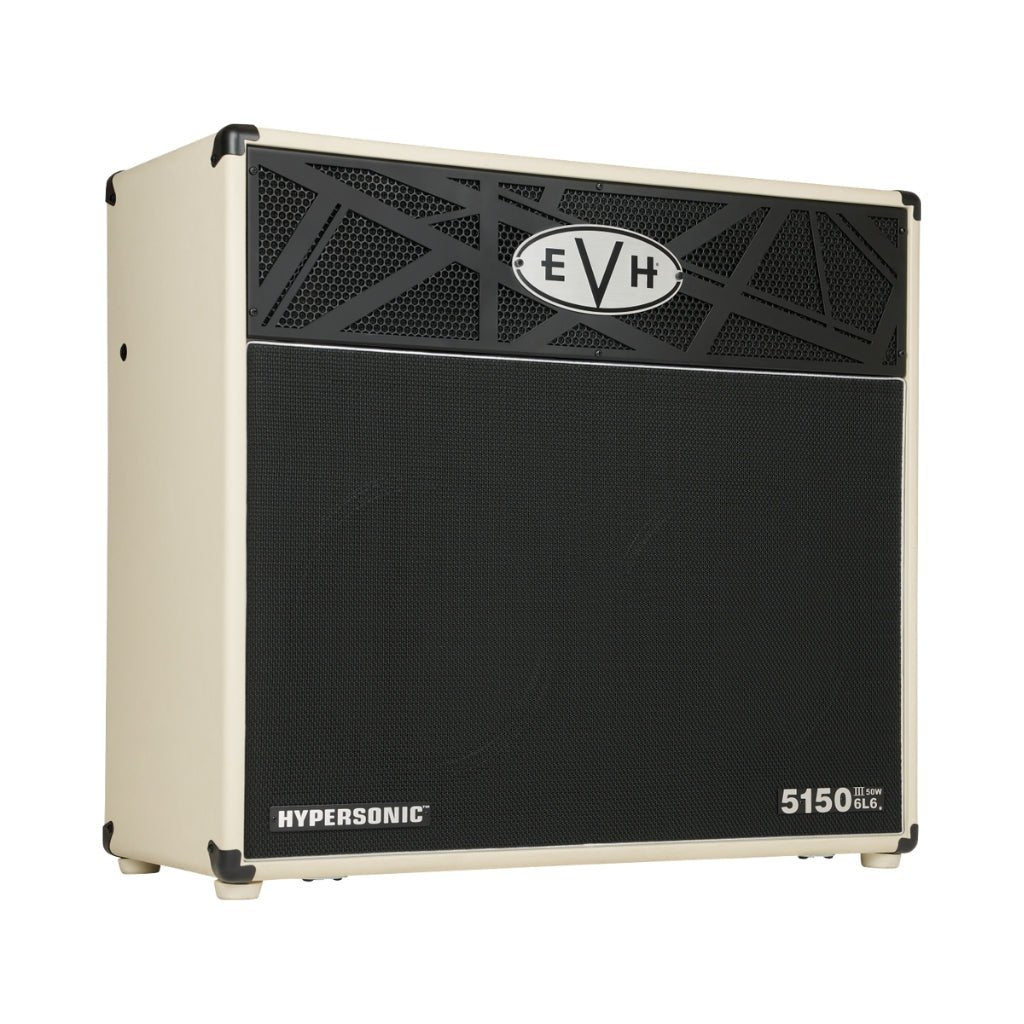 EVH 5150III Hypersonic 6L6 50-watt 2 x 12-inch Combo Amplifier - Ivory Electric Guitar Amplifiers Sky Music