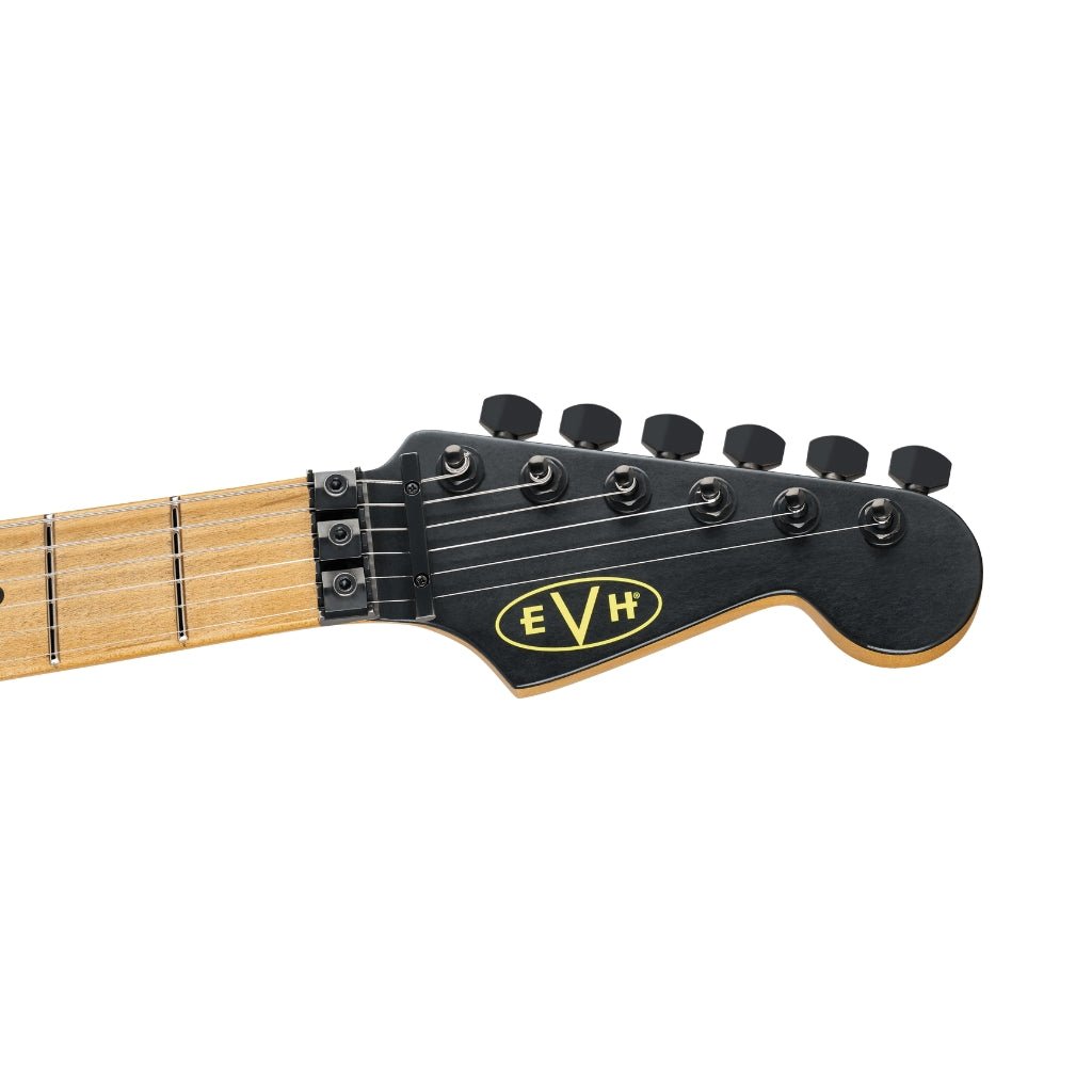 EVH Limited Edition Striped Series Frankenstein Frankie Electric Guitar - Black with Yellow Stripes, Maple Fingerboard Electric Guitars Sky Music