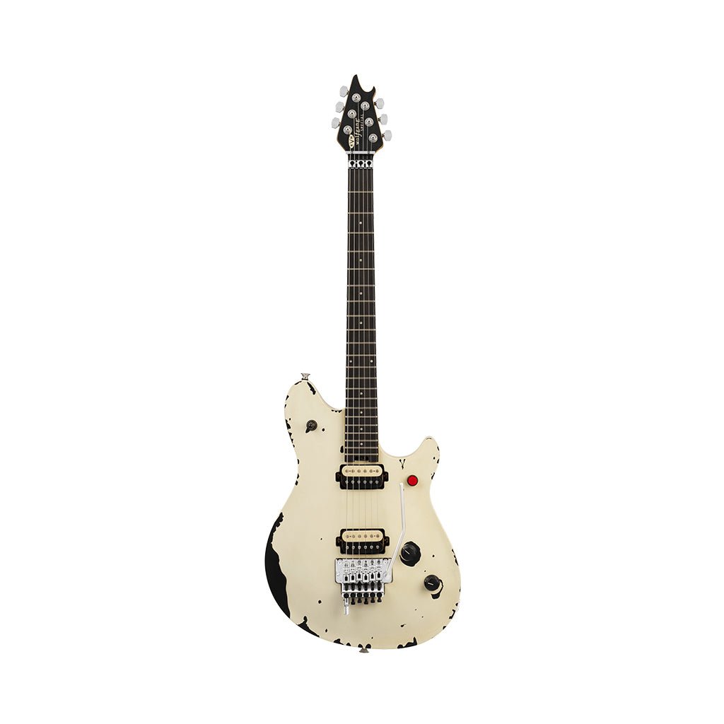 EVH Limited Edition Wolfgang Special Striped Series Electric Guitar - Distressed Ivory Bass Guitars Sky Music