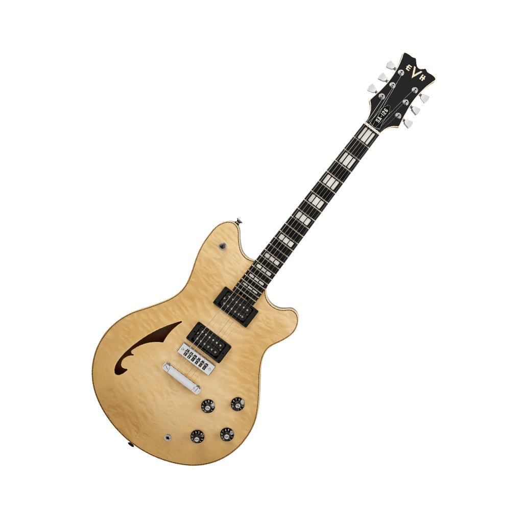 EVH SA-126 Special Quilted Maple Semi-Hollow Electric Guitar - El Natural Electric Guitars Sky Music