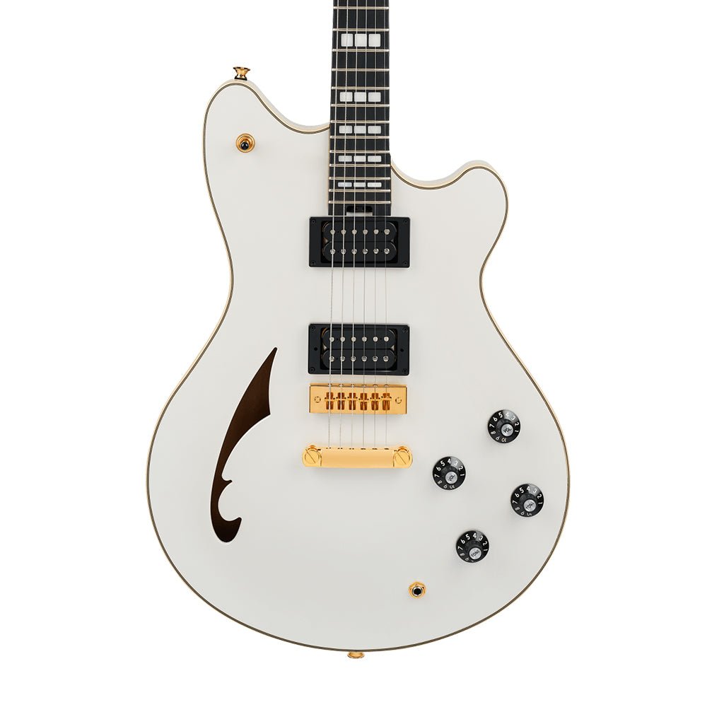 EVH SA-126 Special Semi-Hollow Electric Guitar - Platinum Pearl Metallic Electric Guitars Sky Music