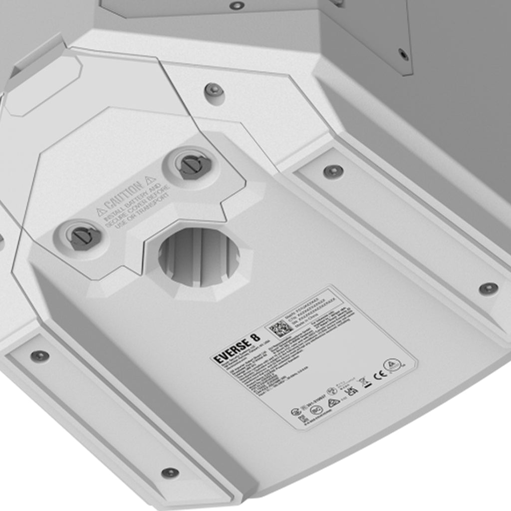 Electro Voice Everse 8 Weatherised Battery Powered Loudspeaker with Bluetooth Audio and Control in White