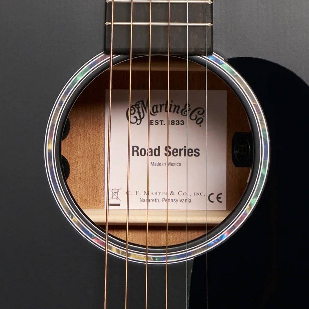 Martin Road Series DC-10E Modern Black Acoustic-Electric Guitar