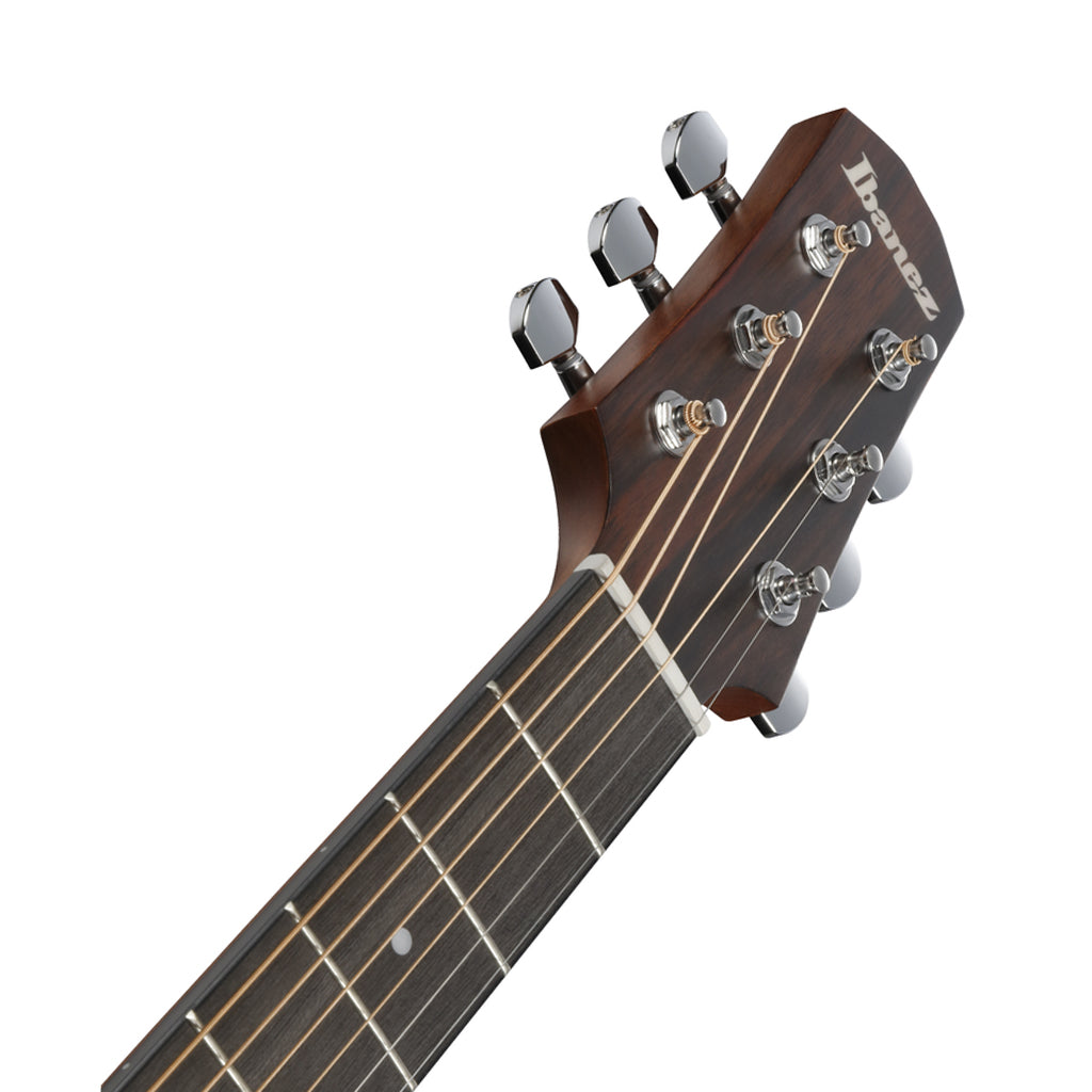 Ibanez AAD70CE Natural Open Pore Back & Sides Dreadnought Cutaway Acoustic Guitar w/Pickup - Transparent Charcoal Burst Low Gloss