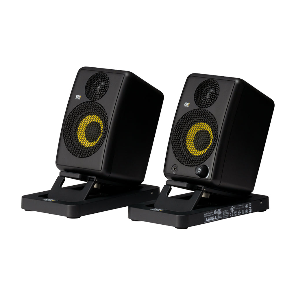 KRK GoAux 3 - Portable Studio Monitors 2-Way 3"; Bi-amped Class D Power - Pair