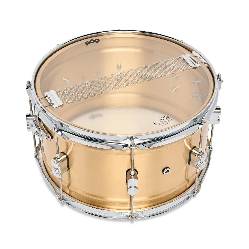 PDP - Concept Brass 8x14-inch 1.2mm Snare Drum - Natural Satin Brushed Brass