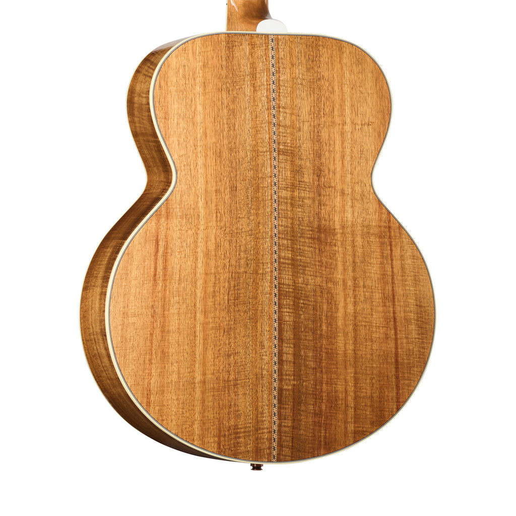Gibson SJ200 Elegant Koa Left Handed Acoustic-Electric Guitar - Honey Burst hero back
