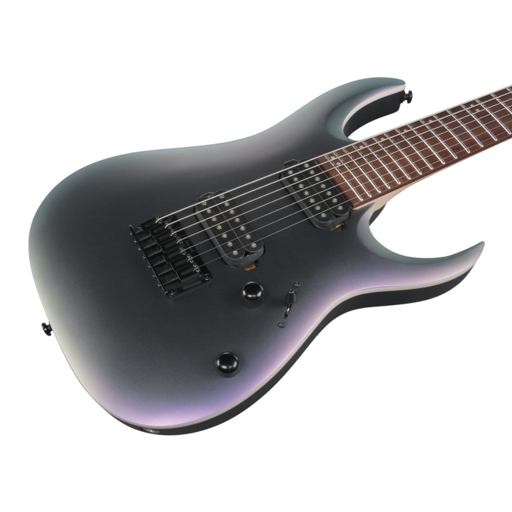 Ibanez - RGA742EX 7-String Electric Guitar - Black Aurora Burst Matte