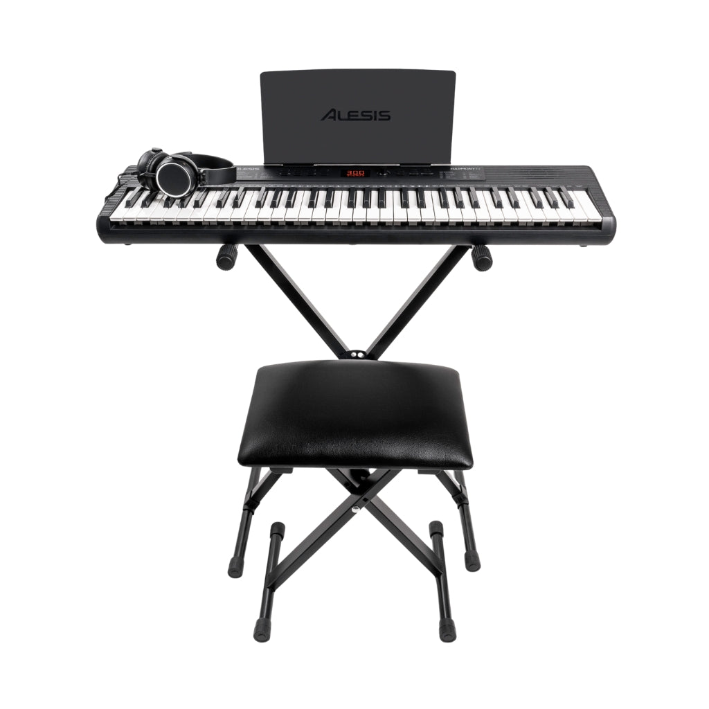 Alesis - Harmony 61 MK4 - 61-Key Portable Keyboard with Accessory Bundle