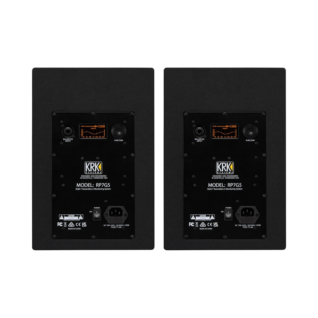 KRK ROKIT RP7G5 7" Studio Monitors w/ Three Voicing Modes - Pair