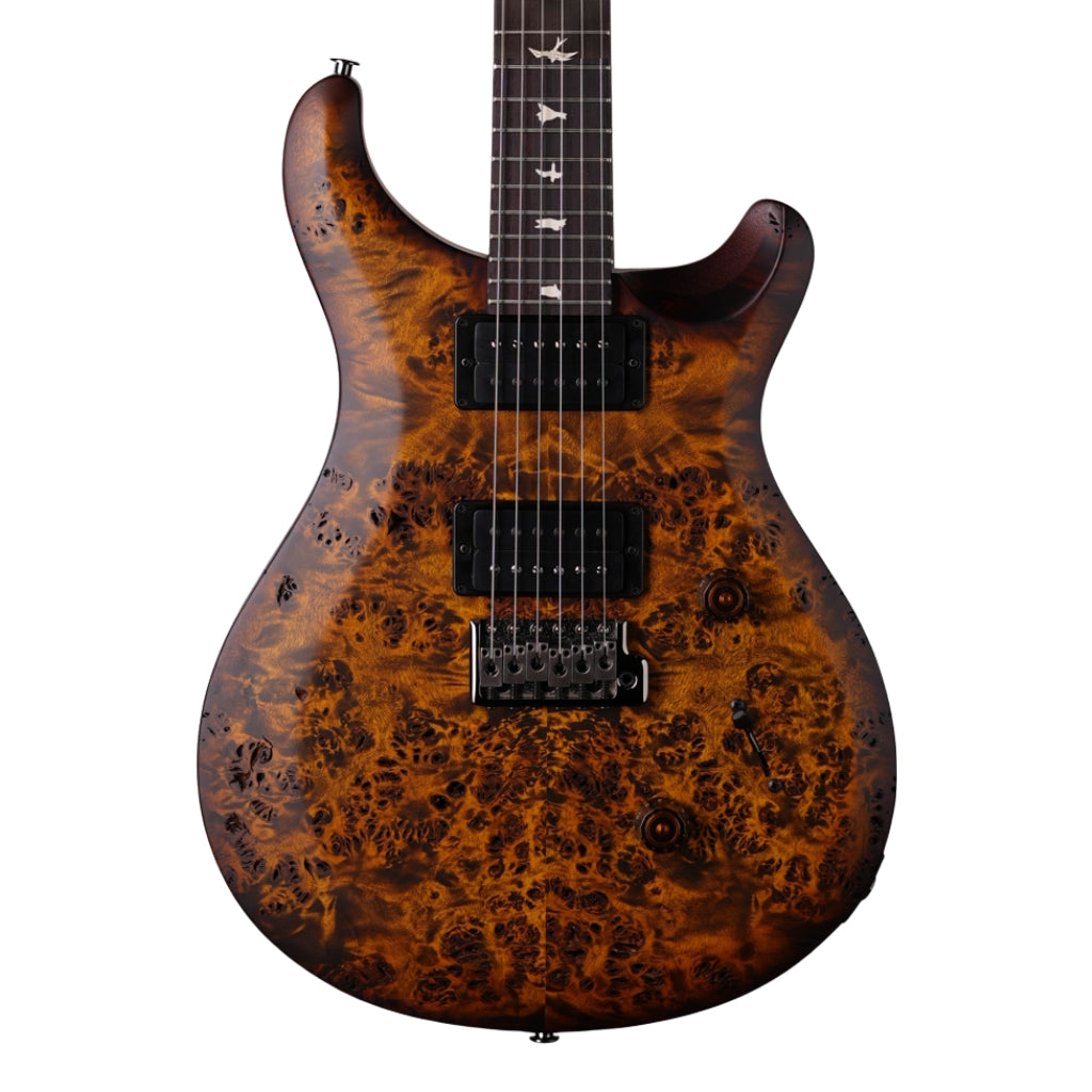 PRS - Limited Edition Wood Library Select S2 Custom 24 Poplar Burl Electric Guitar - Black Gold Burst