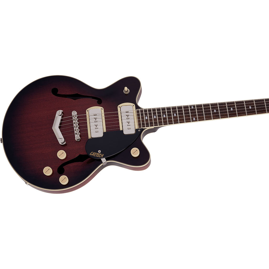 Gretsch G2655-P90 Streamliner Center Block Jr. Double-Cut P90 with V-Stoptail, Laurel Fingerboard - Claret Burst