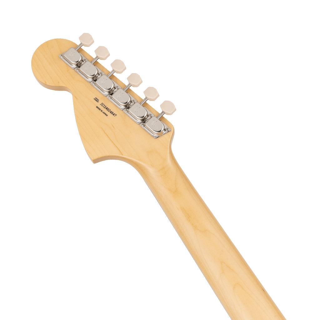 Fender Made in Japan Traditional 70s Mustang Electric Guitar - Candy Apple Red headstock back