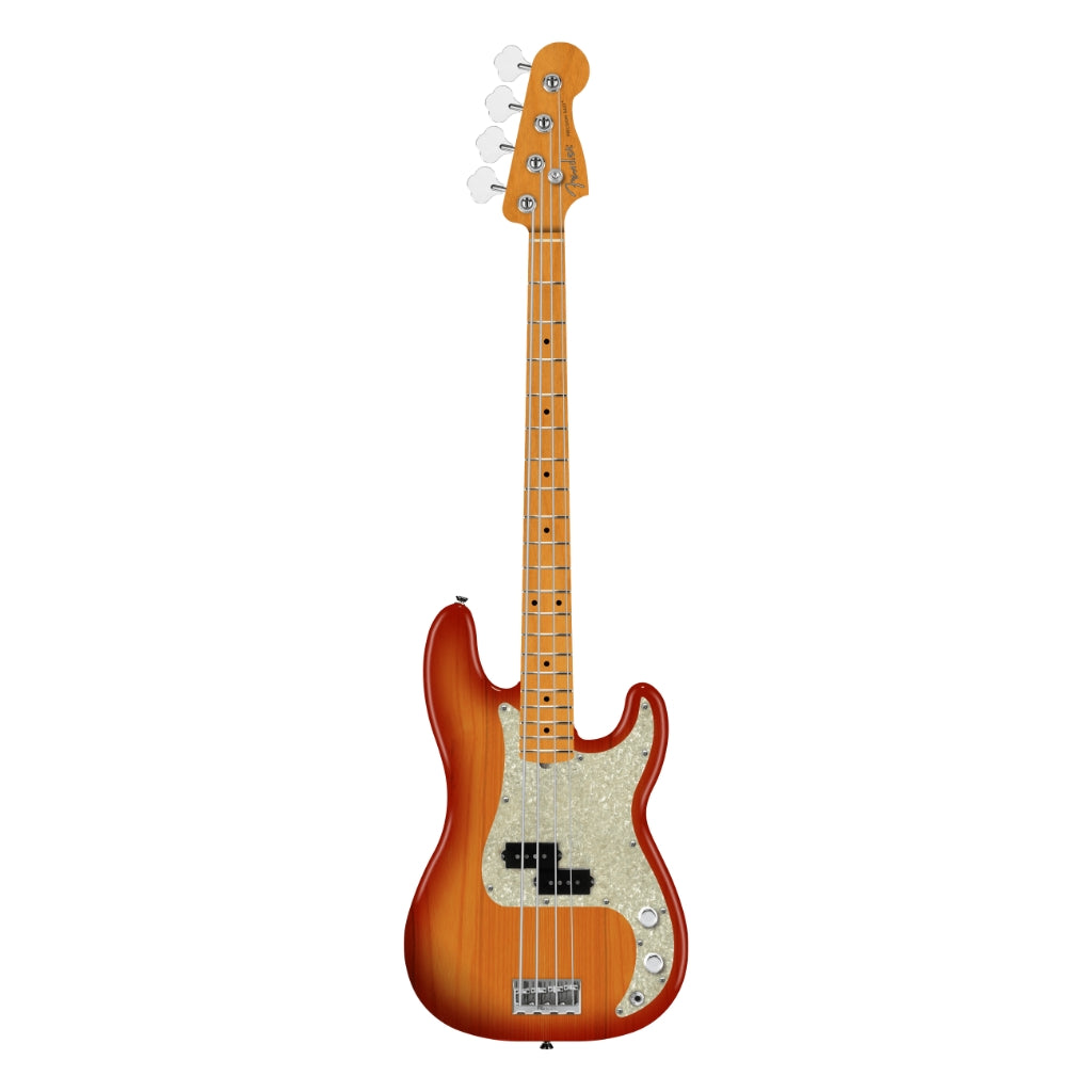 Fender American Professional Precision Bass Guitar - Aged Cherry Burst, Maple Fingerboard