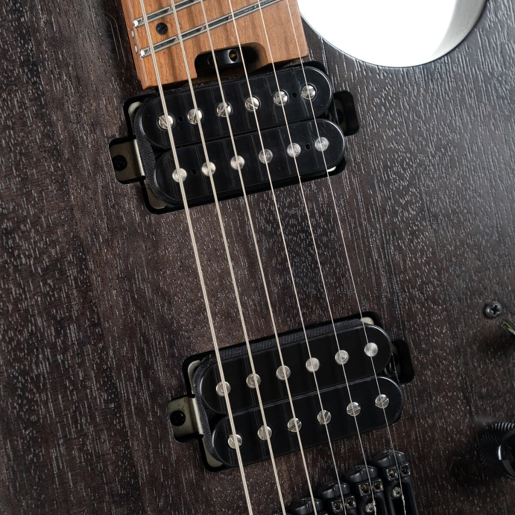 Cort - Space G6MS Electric Guitar - Semi Gloss Trans Black