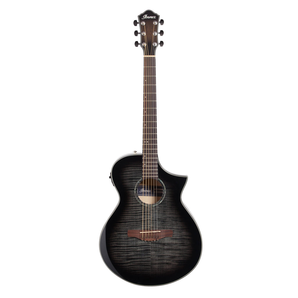 Ibanez - AEWC400 Acoustic-Electric Guitar - Transparent Black Sunburst