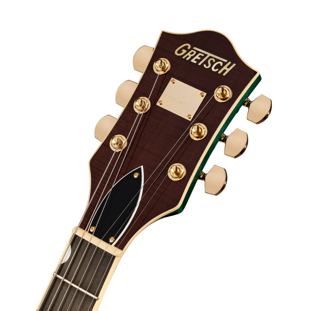 Gretsch Broadkaster Jr. LX Figured Center Block w/String-Thru Bigsby & Gold Hardware Ebony Fingerboard - Tropic Aura