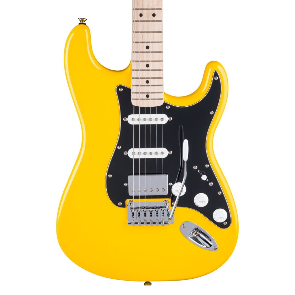 Squier - FSR Affinity Series Stratocaster HSS Electric Guitar - Graffiti Yellow, Maple Fingerboard