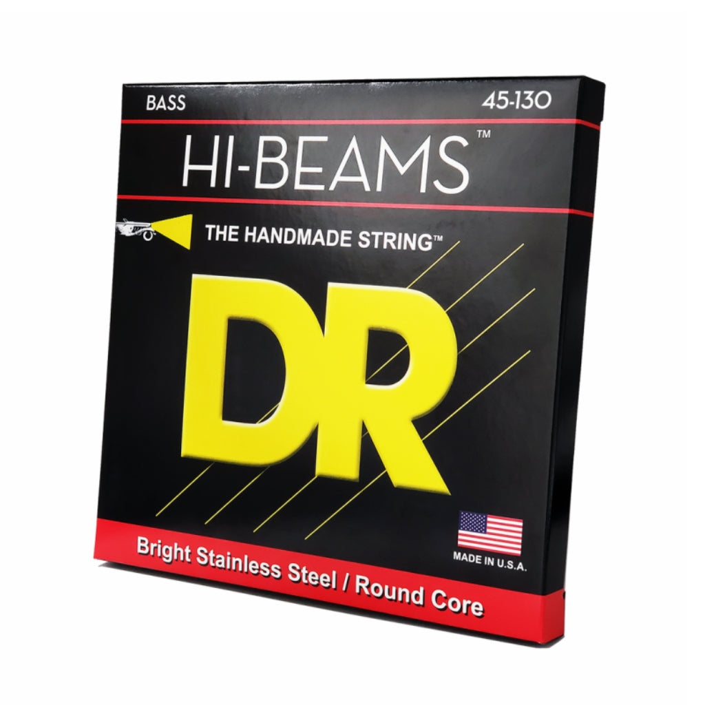 DR - Hi-Beam Stainless Steel Bass Guitar Strings - Medium to Heavy 45-130