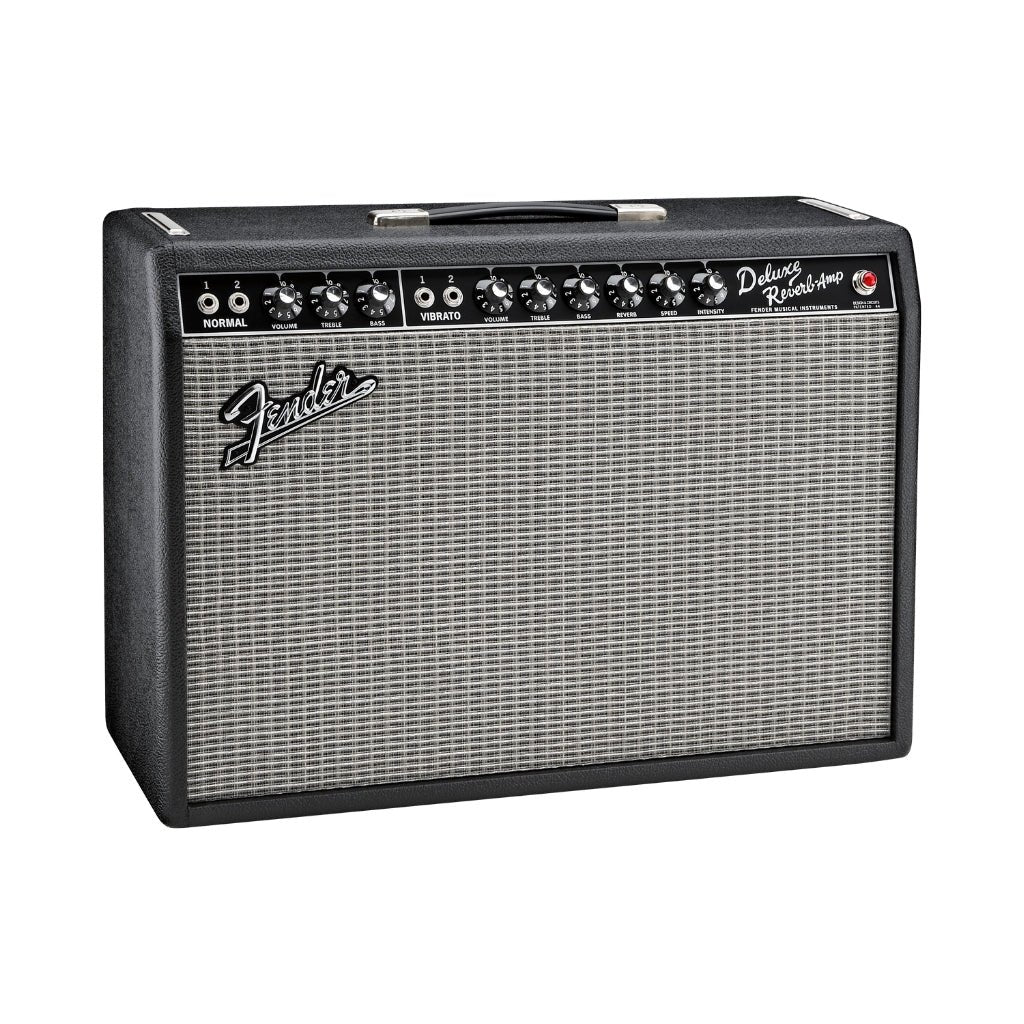 Fender '65 Deluxe Reverb 22-watt 1 x 12-inch Combo Amplifier - Black Electric Guitar Amplifiers Sky Music