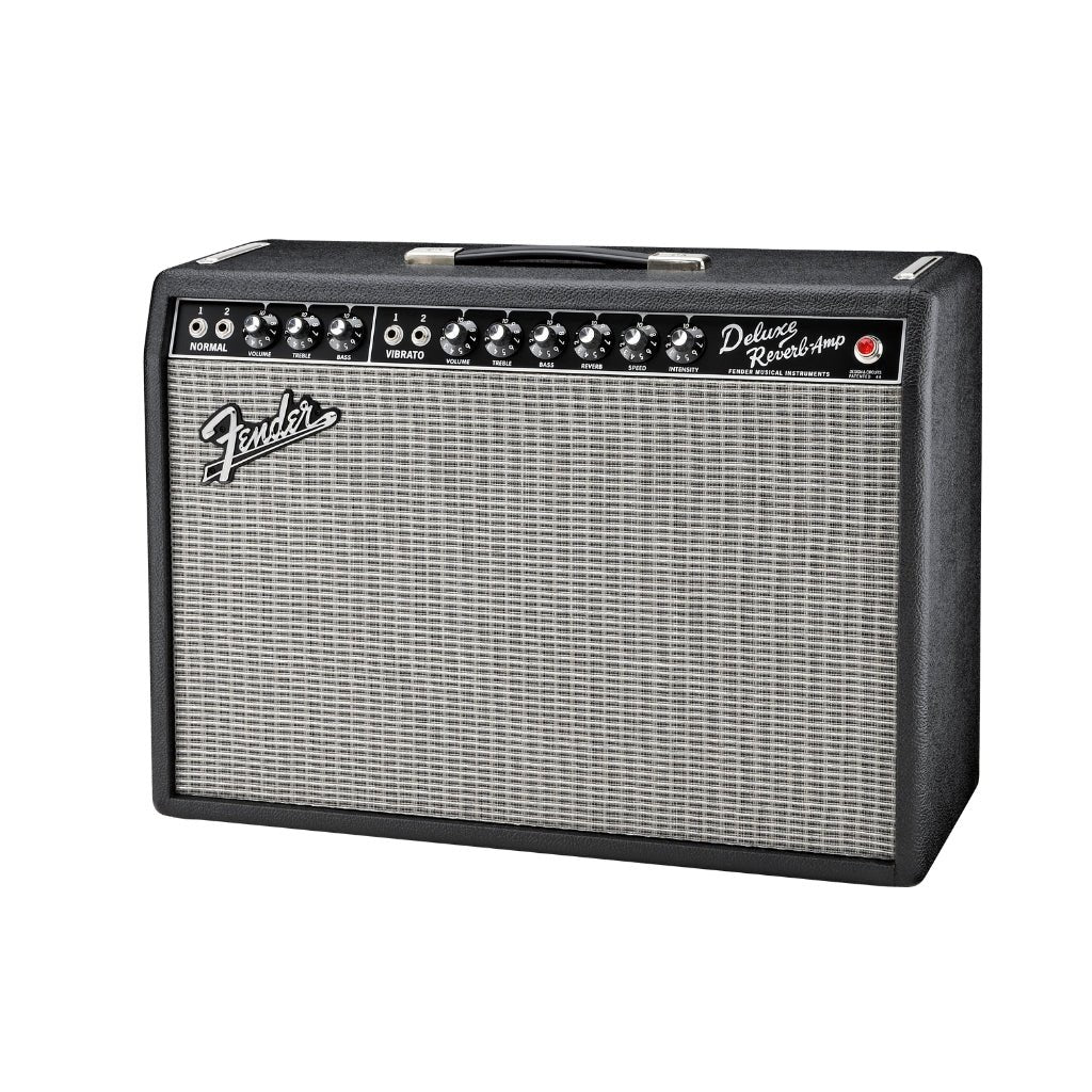 Fender '65 Deluxe Reverb 22-watt 1 x 12-inch Combo Amplifier - Black Electric Guitar Amplifiers Sky Music