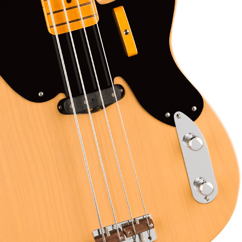 Fender 75th Anniversary American Vintage II 1951 Precision Bass Maple Fingerboard - Butterscotch Blonde Bass Guitars Sky Music