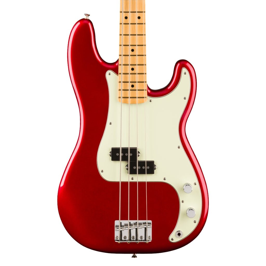 Fender 75th Anniversary Player II Precision Bass Guitar - Candy Apple Red, Maple Fingerboard Bass Guitars Sky Music