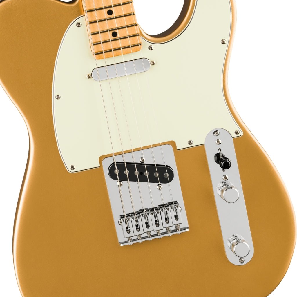 Fender 75th Anniversary Player II Telecaster Electric Guitar - Aztec Gold, Maple Fingerboard Electric Guitars Sky Music