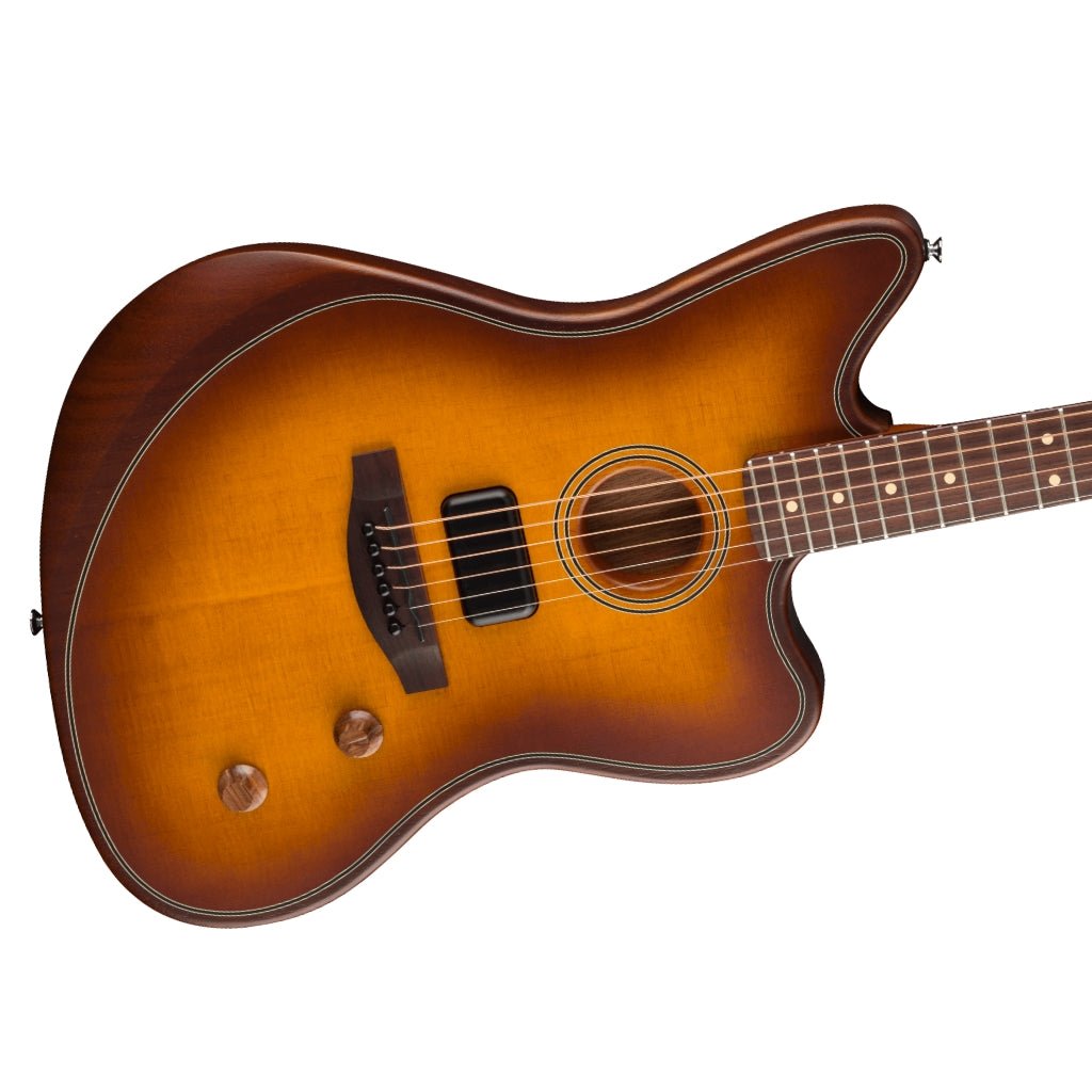 Fender Acoustasonic Standard Jazzmaster Guitar - Honey Burst Acoustic Guitars Sky Music