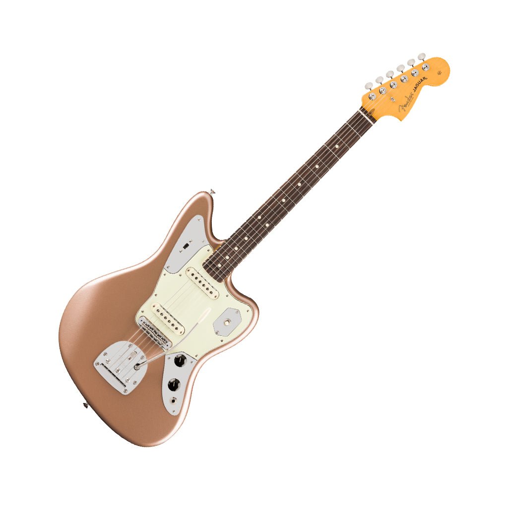 Fender American Professional Classic Jaguar - Faded Firemist Gold, Rosewood Fingerboard Electric Guitars Sky Music