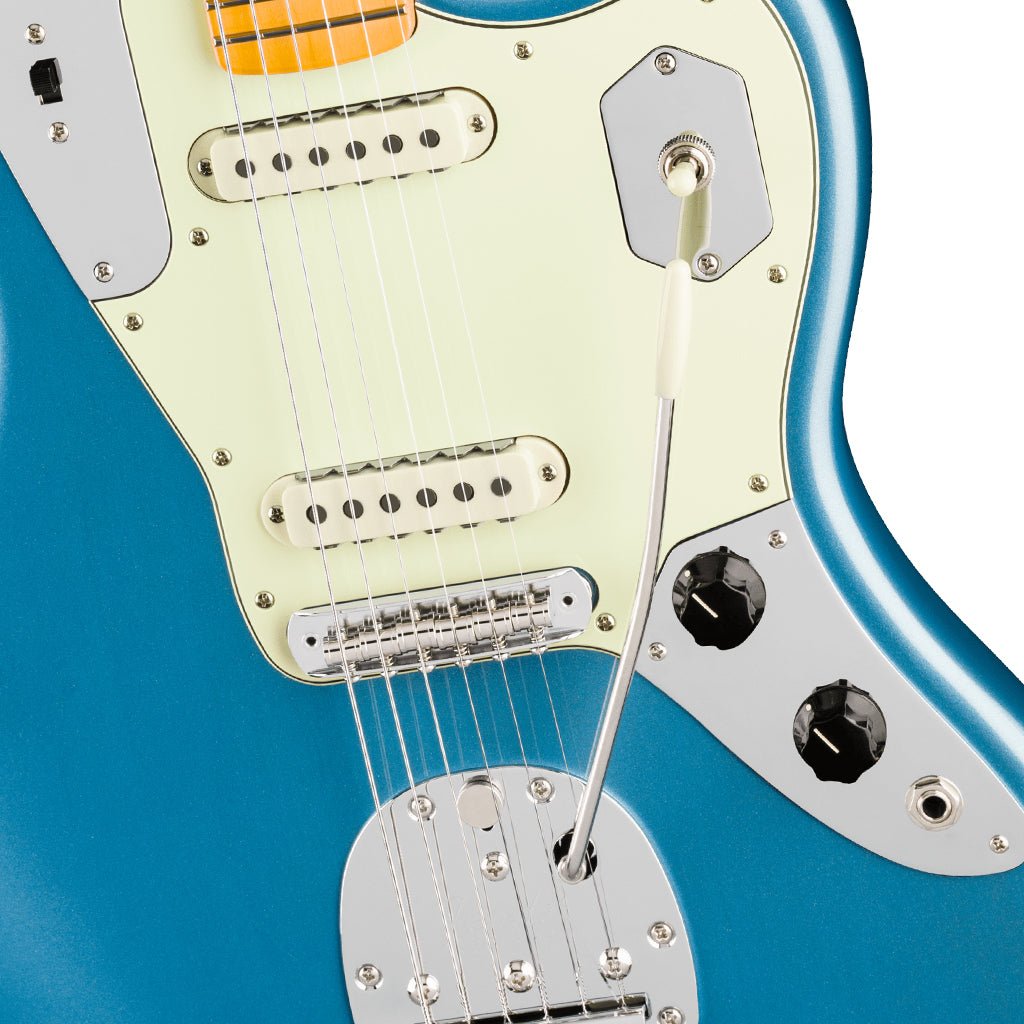 Fender American Professional Classic Jaguar - Faded Lake Placid Blue, Maple Fingerboard Electric Guitars Sky Music