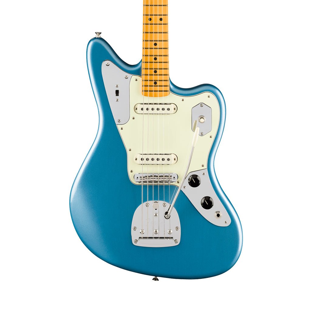 Fender American Professional Classic Jaguar - Faded Lake Placid Blue, Maple Fingerboard Electric Guitars Sky Music