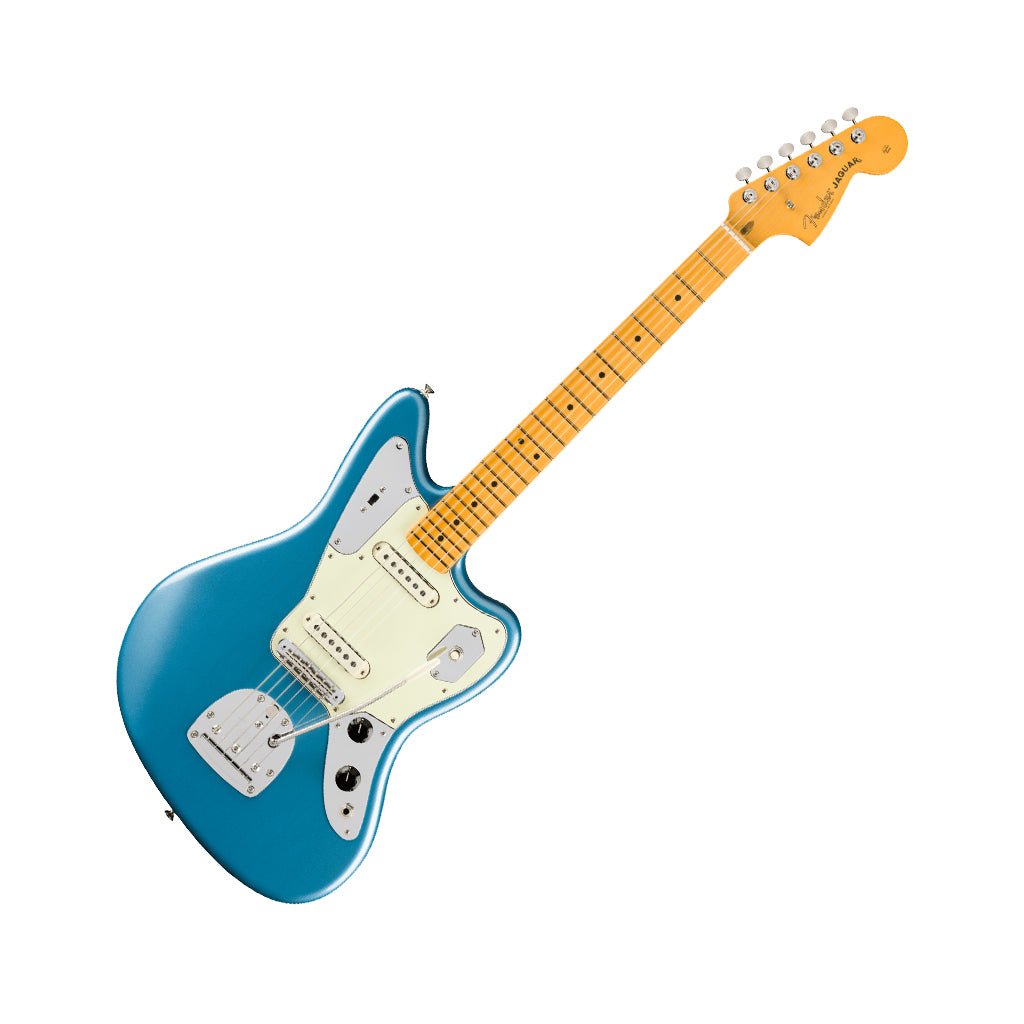 Fender American Professional Classic Jaguar - Faded Lake Placid Blue, Maple Fingerboard Electric Guitars Sky Music