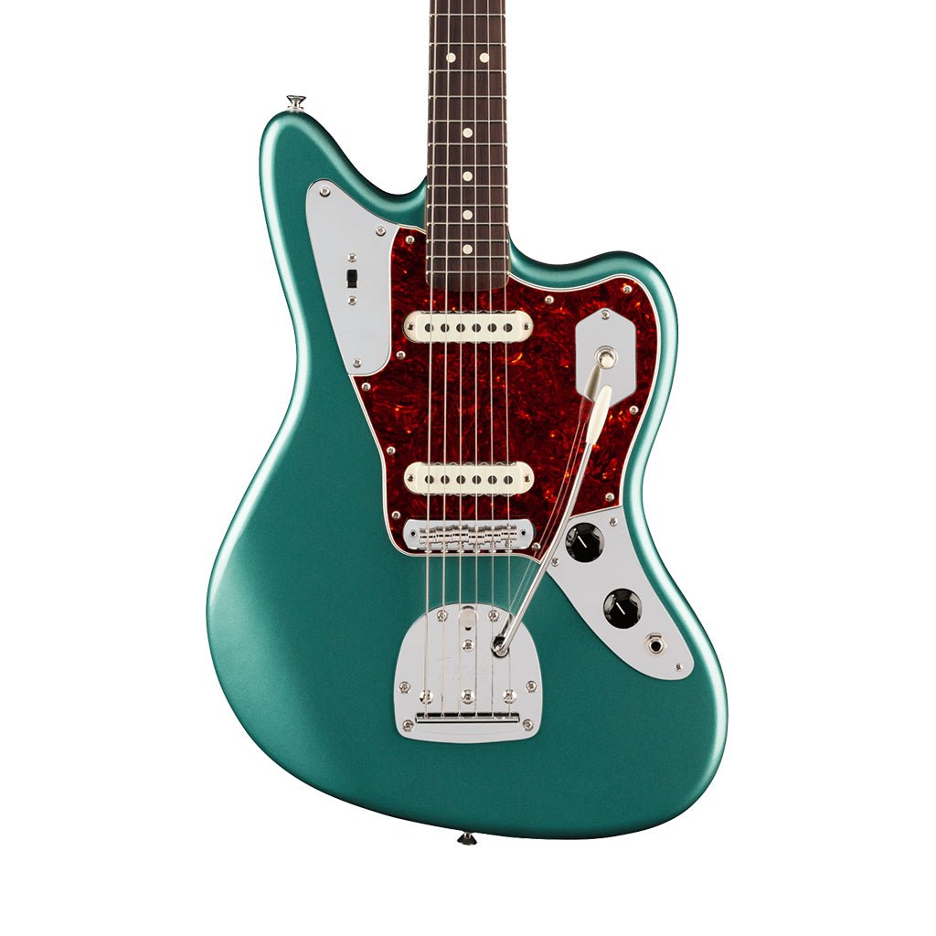 Fender American Professional Classic Jaguar - Faded Sherwood Green Metallic, Rosewood Fingerboard Electric Guitars Sky Music