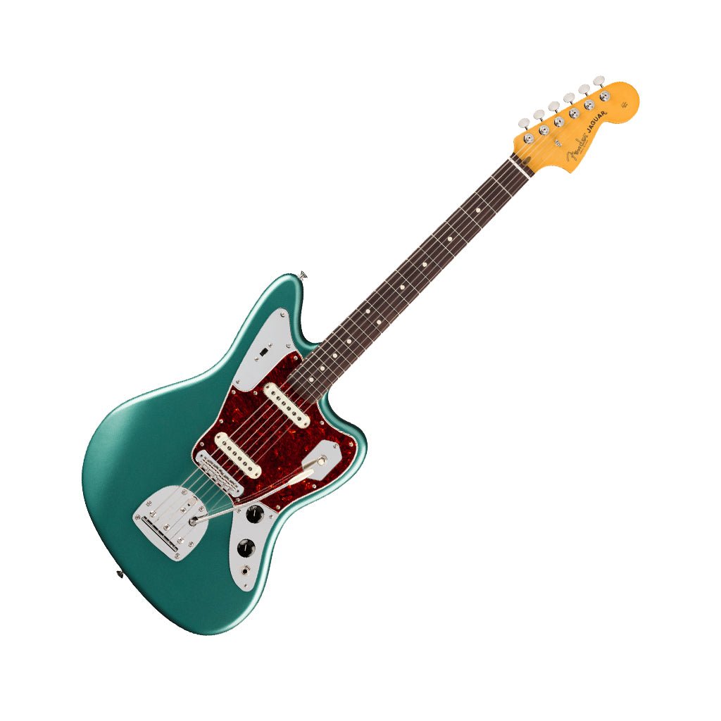 Fender American Professional Classic Jaguar - Faded Sherwood Green Metallic, Rosewood Fingerboard Electric Guitars Sky Music