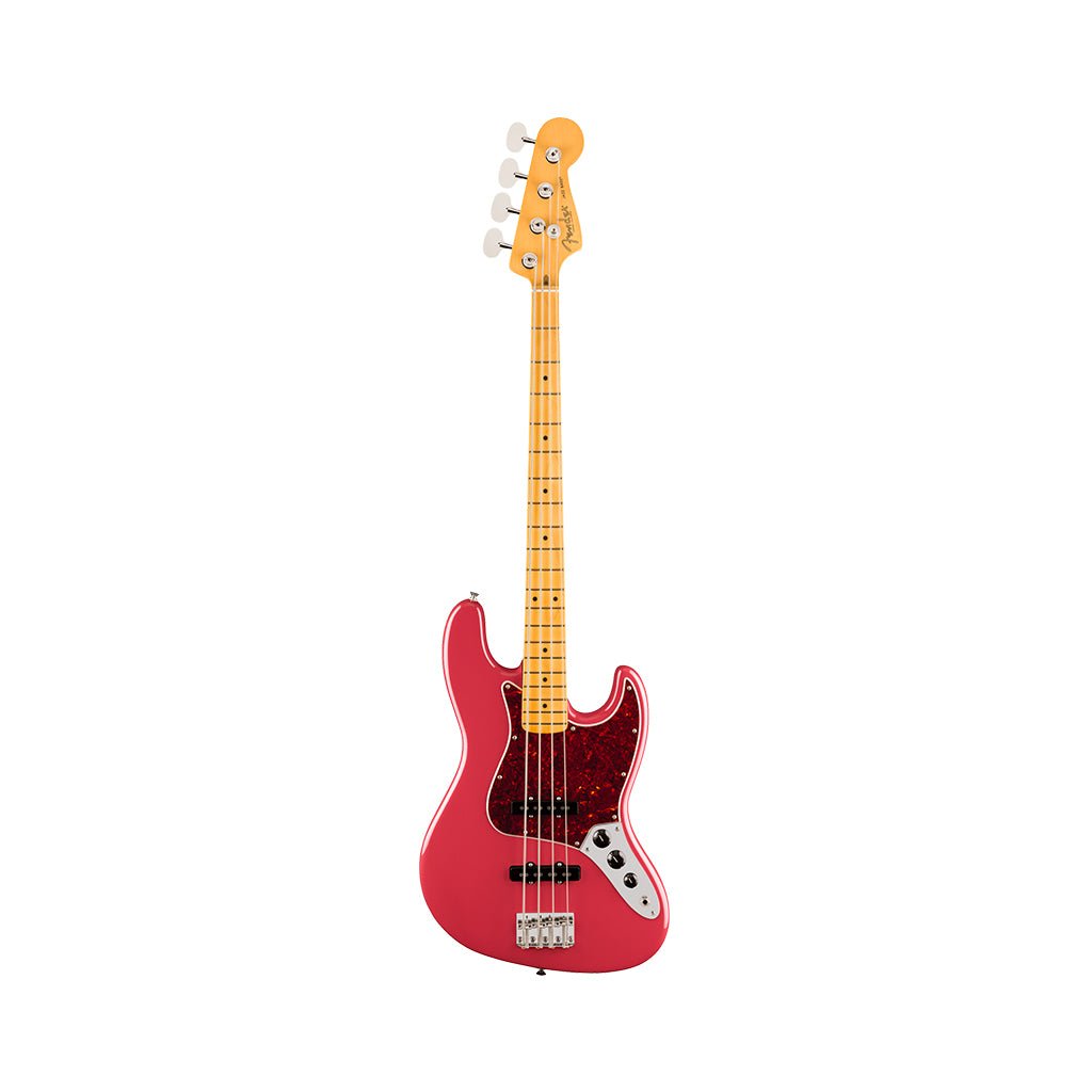 Fender American Professional Classic Jazz Bass - Faded Dakota Red, Maple Fingerboard Bass Guitars Sky Music