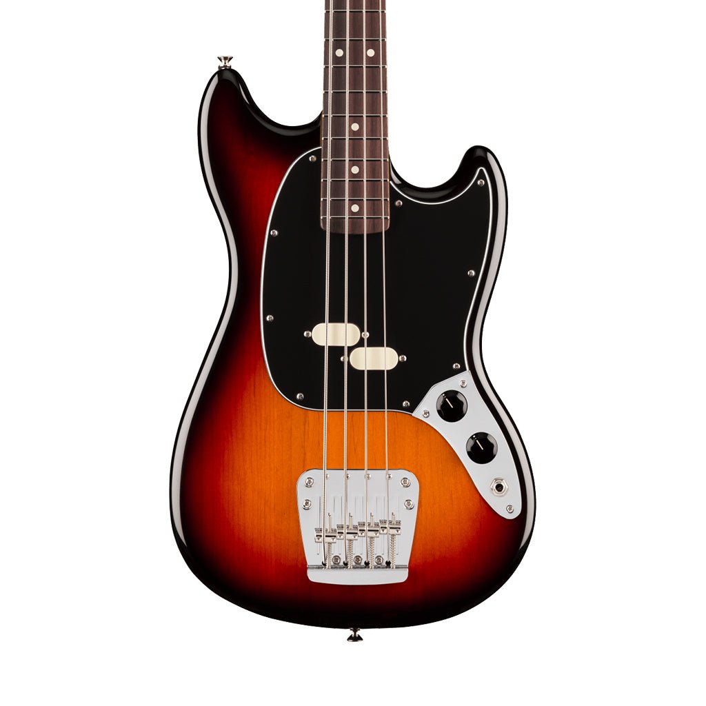 Fender American Professional Classic Mustang Bass - 3-Colour Sunburst, Rosewood Fingerboard Bass Guitars Sky Music